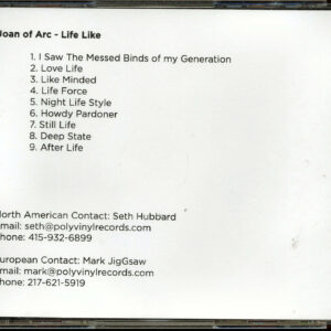 Joan Of Arc – Life Like (CD, 2011, Polyvinyl Records) PROMO PRC-215 CD-ADV